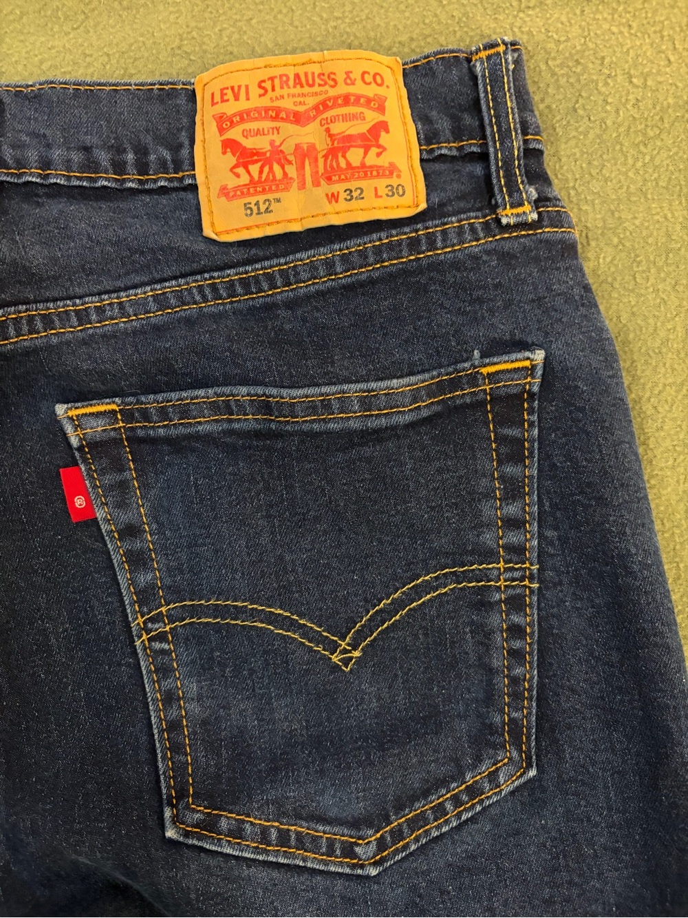Levi's Men's Dark Blue 512 Slim Taper Jeans